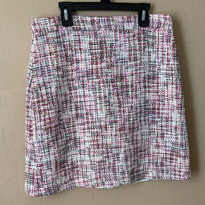 Ann Taylor Multicolor Tweed Skirt